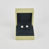 Van Cleef and Arpels Sweet White Gold Mother of Pearl MOP Earrings